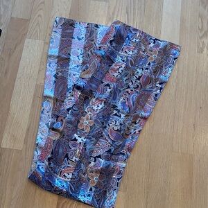 SCARF - long - silk - paisley design